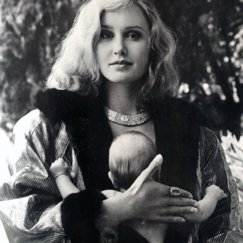 Helmut Newton picture with Jessica Lange, wearing a Repossi necklace in diamonds, for Vogue France 1985