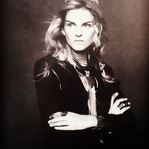 Miss Gaia Repossi on portrait by Karl Lagerfeld for «Chanel Black Jacket Book»