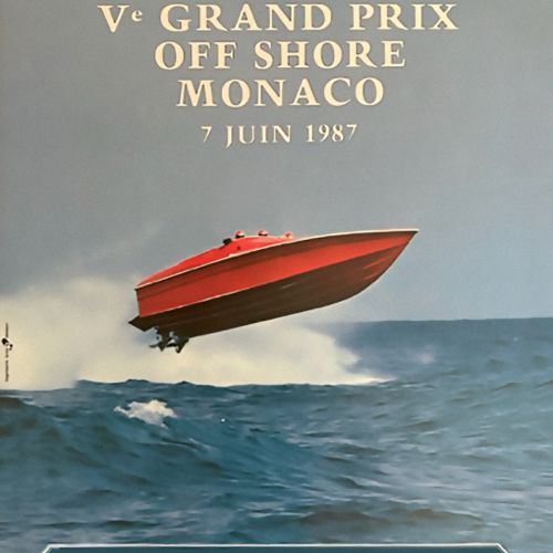 V° grand Prix OFF SHORE MONACO 1987 Repossi Joailliers Trophy 