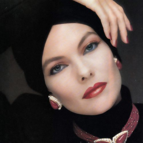 Set HJ Repossi very rare red corals and diamonds